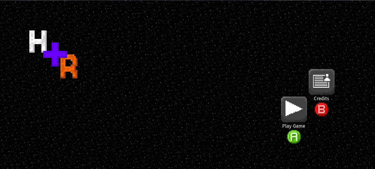 A screenshot of Hayley & Ray's main title screen'